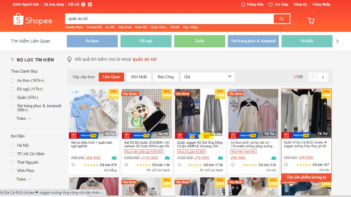 Tối ưu trang sản phẩm Shopee