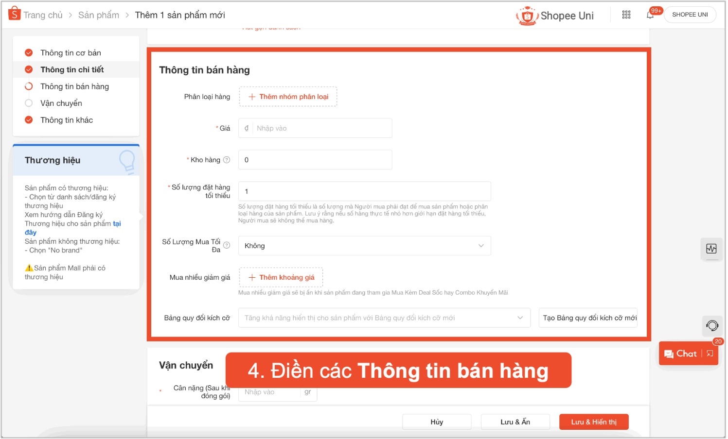 Một số lỗi thường gặp khi tổ chức dữ liệu Shopee