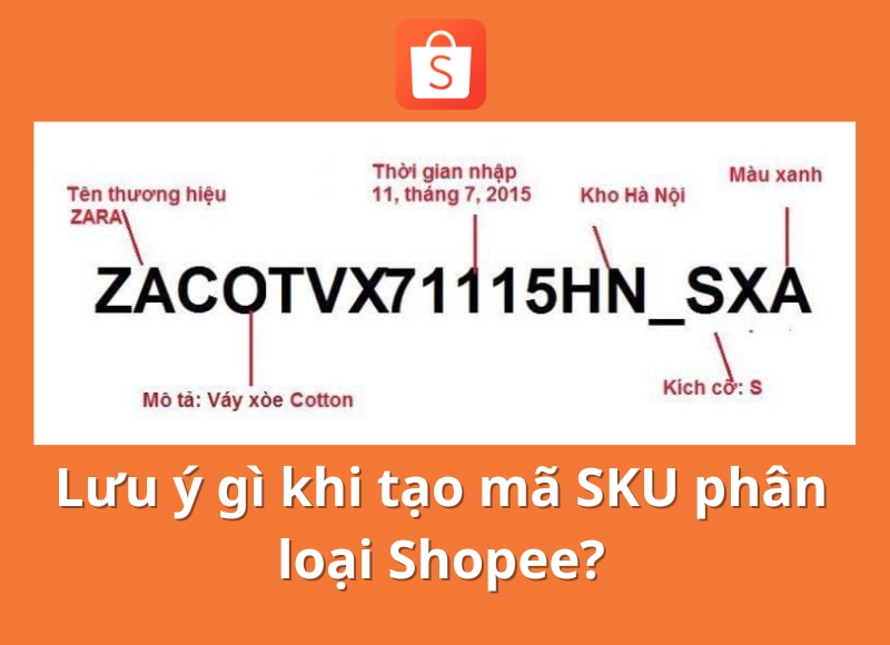 Sử dụng mã SKU hợp lý
