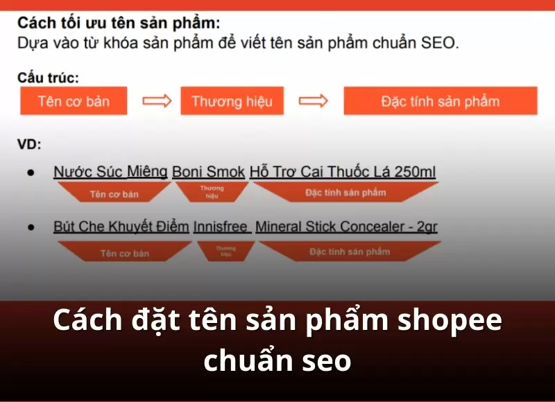 Tối ưu tiêu đề sản phẩm Shopee